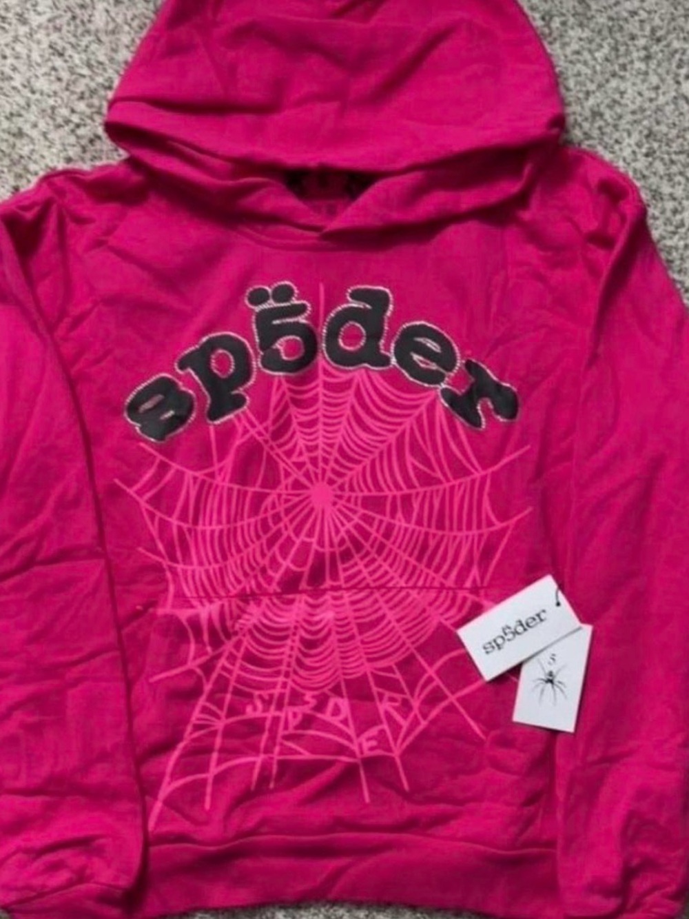 Spyder Women's Hot Pink Spider-Web Hooded Sweatshirt